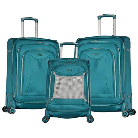 Olympia Luxe Ii 3-Piece Exp. Eva Spinner Set, Teal