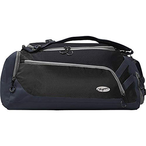 Olympia Blitz 22" Convertible Gym Duffel W/Backpack Straps Bag, BLACK+GRAY One Size
