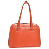 McKlein, W Series, Avon, Top Grain Cowhide Leather, 15" Leather Ladies' Laptop Briefcase, Orange (96650)