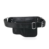 Vicenzo Leather Yvette Leather Waist Pack (Black)