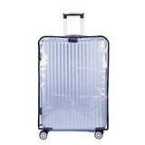 BlueCosto PVC Luggage Protector Travel Suitcase Cover 28" (19.7"L x 12.2"W x 28.3"H)