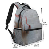Multi leisure backpack,Bloody-Hand-Behind-Glass, travel sports School bag for adult youth College Students