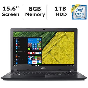 Acer Aspire 3 15.6" Hd Widescreen Led-Backlit Display Laptop (2018 Newest), Intel Core I5-7200U