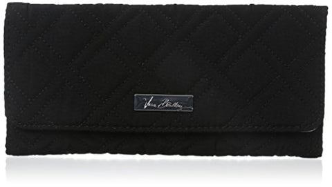 Vera Bradley Wallet 3 Trifold, Classic Black, One Size