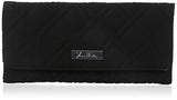 Vera Bradley Wallet 3 Trifold, Classic Black, One Size