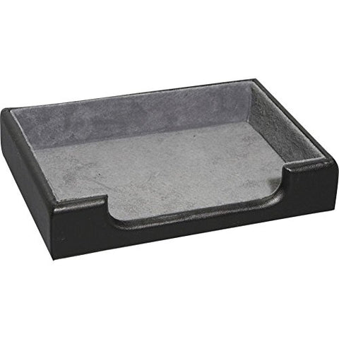 Royce Leather Desk Accessory Tray (Black)