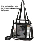 Clear Stadium Bag, Clear Tote Bag NFL Stadium Approved 12 x 12 x 6