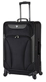 Travelers Club 4 Piece Travel Value Set Includes 25" Spinner Suitcase, 20" Carry-On Luggage, 21"
