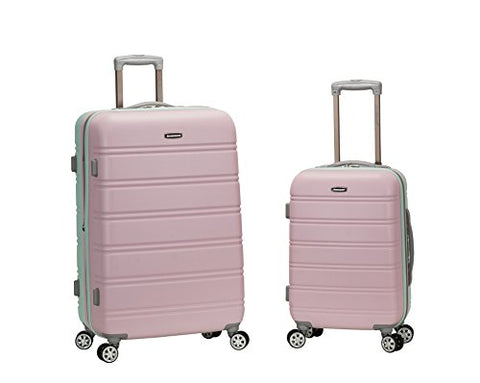 Rockland 20 Inch 28 Inch 2 Piece Expandable Abs Spinner Set, Mint, One Size