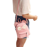 ABage Mini Backpack Purse Cute Lightweight PU Leather Travel Daypacks, Pink2