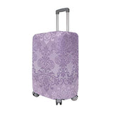 GIOVANIOR Retro Roman Purple Floral Luggage Cover Suitcase Protector Carry On Covers