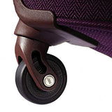 Hartmann 20 Inch Herringbone Luxe SS Carry On Spinner, Terracotta Herringbone