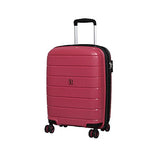 It Luggage 21.3" Asteroid 8-Wheel Hardside Expandable Carry-On, Rose Red