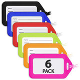MIFFLIN Luggage Tags (Assorted, 12 PK), Bag Tag for Baggage, Suitcase Tags Bulk