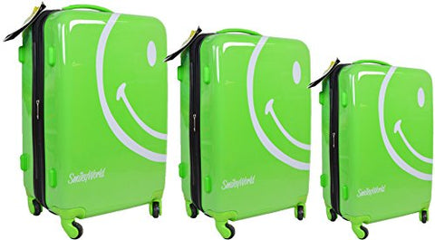 Smiley World Wink 3-Piece Set By Atm Luggage (One Size, Green)