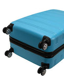 Rockland 20 Inch 28 Inch 2 Piece Expandable Abs Spinner Set, Turquoise, One Size