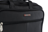 Alpine Swiss Monroe Leather Briefcase Top-Zip Laptop Messenger Bag Black