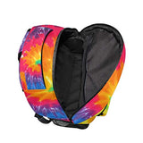 XMCL Tie Dye Durable Backpack College School Book Shoulder Bag Travel Daypack for Boys Girls Man Woman