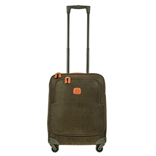 Bric's Life 21 Inch International Spinner Carry-On Luggage, Olive