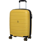 IT Luggage 21.3" Asteroid 8-Wheel Hardside Expandable Carry-on, Cheese Yellow