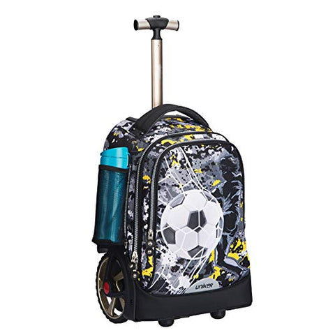 Rolling Backpacks Waterproof Trolley Schoolbag Travel Bag Rucksack For Boy Girl,B