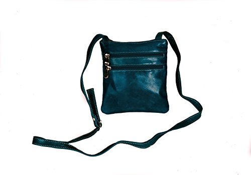 David King & Co. Florentine 3 Zip Cross Body Bag 3734 Red, Blue, One Size