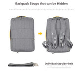 15.6 inches Laptop Backpack Computer Cases, Convertible Business Backpack Briefcase Messenger Bag, Multi-Functional Travel Rucksack Daypack School Bookbag Handbag for Women Men Students