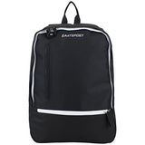 Eastsport Everyday Backpack with Secure Zipper Pulls (Black/White Trim)