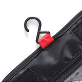 GHP 9.45"x7.87"x3.74" Multi-Colored Polyester Hanging Toiletry Travel Kit Organizer