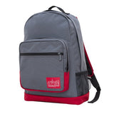 Manhattan Portage Morningside Backpack, Grey/Red/Red, One Size