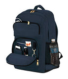 Carhartt Legacy Standard Work Backpack with Padded Laptop Sleeve and Tablet Storage, Navy, Medium