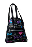 Dance Attitude Tote Bag (Colorful Screenprint Design)