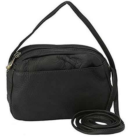 David King & Co. Top Zip Mini Bag 517, Black, One Size