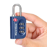Newtion Tsa Lock 4 Pack,Tsa Approved Luggage Lock,Travel Lock With Double Color Alloy