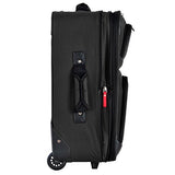 Olympia Let's Travel 2pc Carry-on Luggage Set, Black