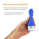 Miami CarryOn TSA Approved Food Grade Silicone Travel Bottle Pair, FDA Approved (Electric Green)