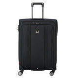 Delsey Luggage Titanium Soft Expandable 25 Inch Spinner, Black