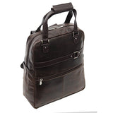 Piel Leather Vintage Laptop Carry-All Convertible Backpack, Vintage Brown, One Size