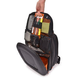 Midtown 1680D Ballistic Eva Compression Molded Expandable Laptop Backpack - Black