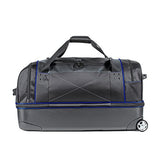 ful Workhorse 30-Inch Rolling Duffel Bag (Black And Blue)