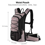 MIRACOL Hydration Backpack with 2L BPA Free Water Bladder, Thermal Insulation Pack Keeps Liquid Cool up to 4 Hours, Perfect Outdoor Gear for Hiking, Cycling, Camping, Running （Pastel Violet）
