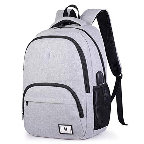 2-FNS Classical Oxford Laptop Backpack for School, Boys Girls Bookbags for High School College with
