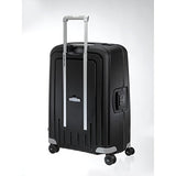 Samsonite S'Cure Hardside Checked Luggage With Spinner Wheels, 30 Inch, Black