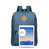 Thikin Grey Bookbag Basic Backpack Casual Light Rucksacks Outdoor Travel Bag