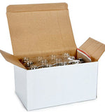 Vivaplex, 12, Clear, 2 oz Glass Bottles, with Lids