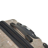 Mia Toro Italy Macchiolina Polish Hardside 26 Inch Spinner, Silver