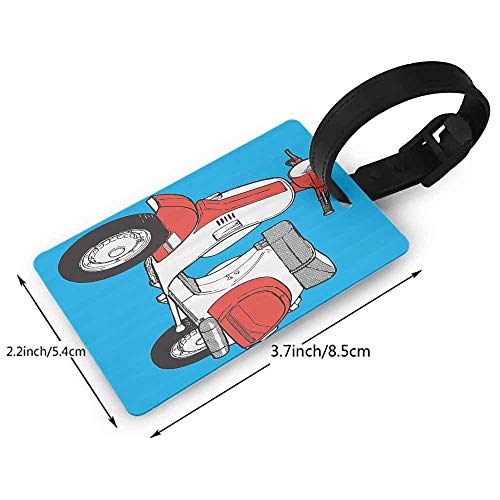 Shop Men Luggage Tag Funky Decor,Cute Scooter – Luggage Factory