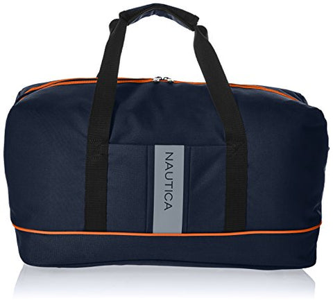 Nautica Gennaker Carry Duffle, Navy/Orange