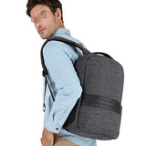 TRE Business Laptop Backpack Water Resistant Anti-Theft College Backpack with USB Charging Port Computer Backpacks for Women Men, Casual Hiking Travel Daypack (Color : Light Gray)