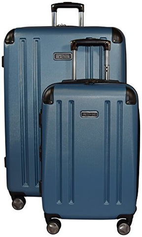 Kenneth Cole Reaction 8 Wheelin Expandable Luggage Spinner Wheeled Suitcase, 2 Pc Set , 29 & 20-inch (Ocean Blue)